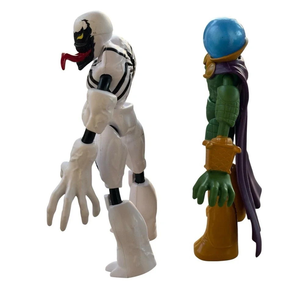 Marvel Spider-Man Bend and Flex Figure Lot Anti-Venom & Mysterio Hasbro 6